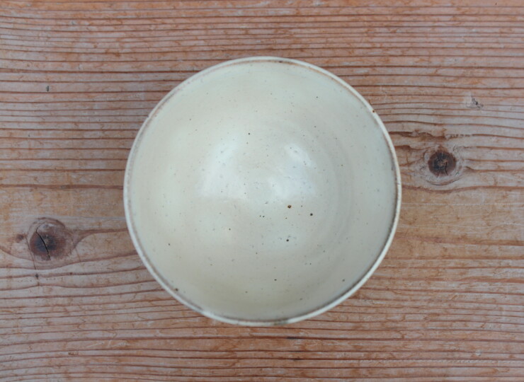 粉引面取飯碗Ｃ