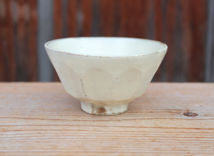 粉引面取飯碗Ｄ