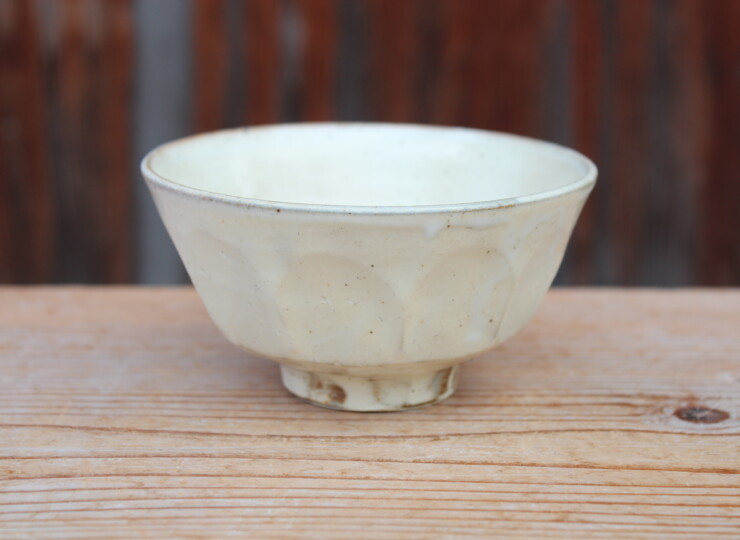 粉引面取飯碗Ｅ