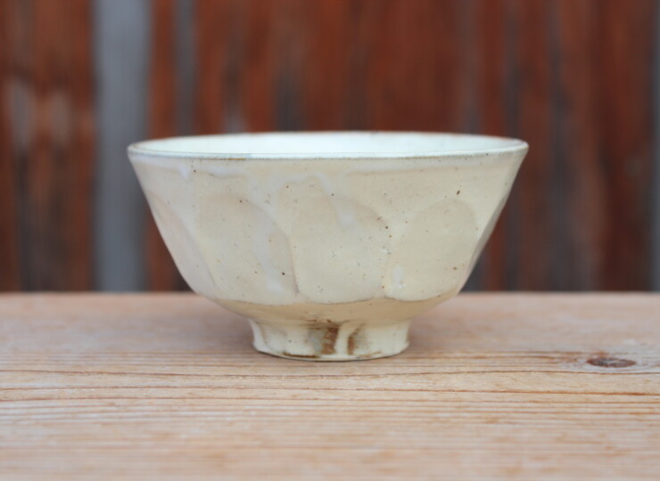 粉引面取飯碗Ｅ