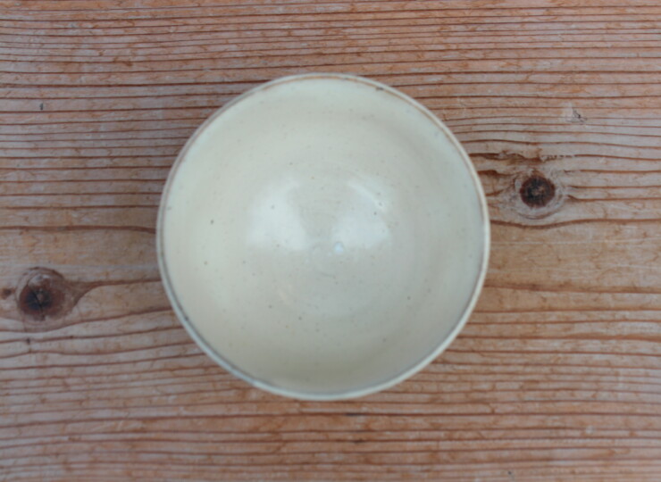 粉引面取飯碗Ｅ