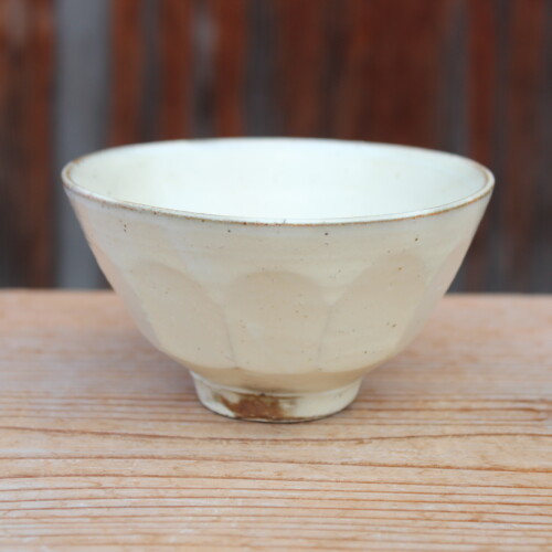 粉引面取飯碗Ｆ