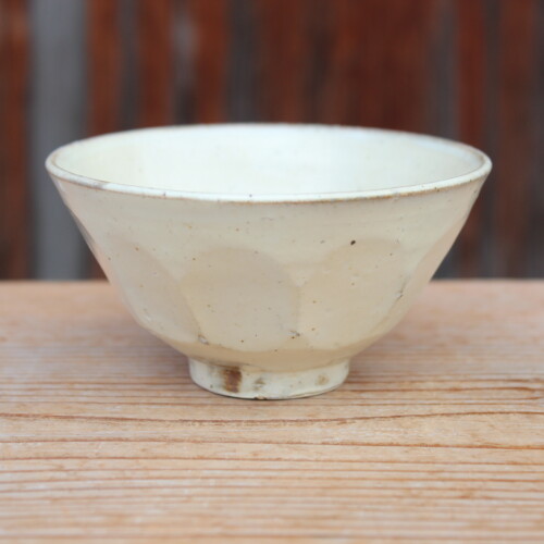 粉引面取飯碗Ｈ