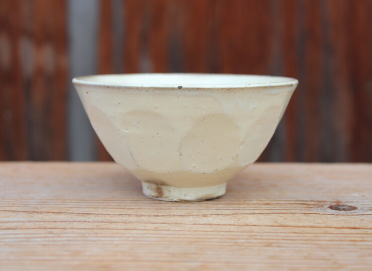 粉引面取飯碗Ｈ