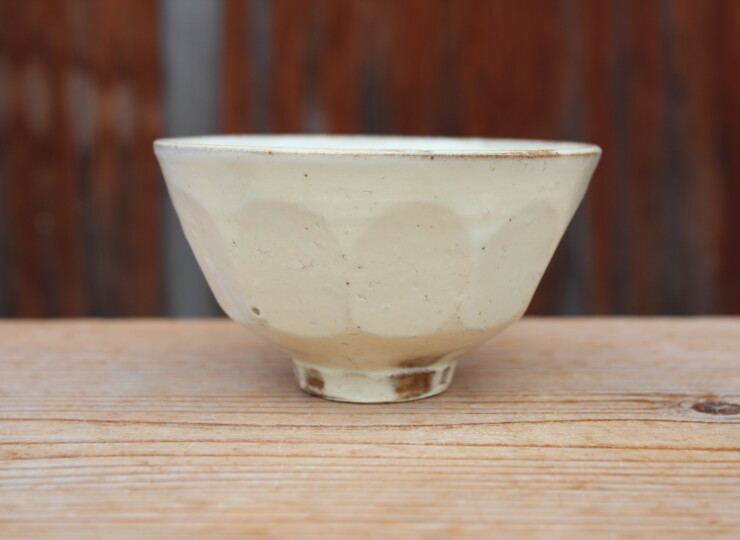 粉引面取飯碗Ｊ