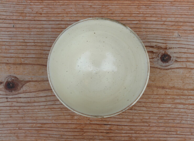 粉引面取飯碗Ｊ