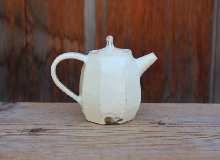 粉引面取ポットE