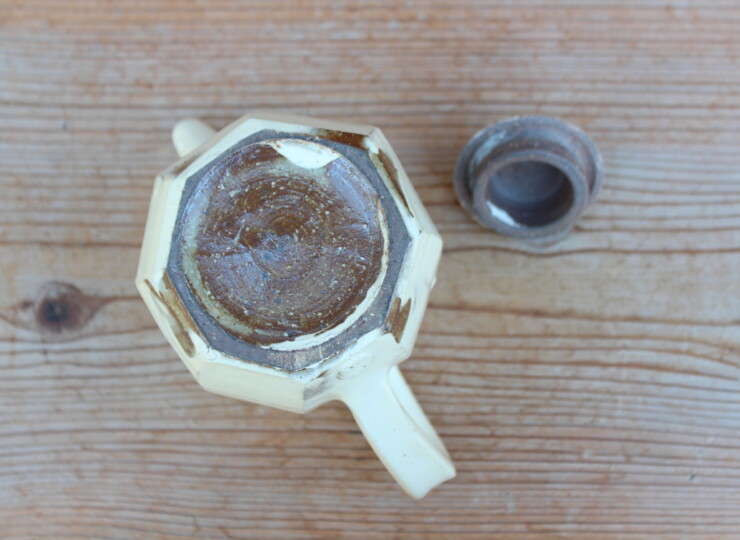 粉引面取ポットE