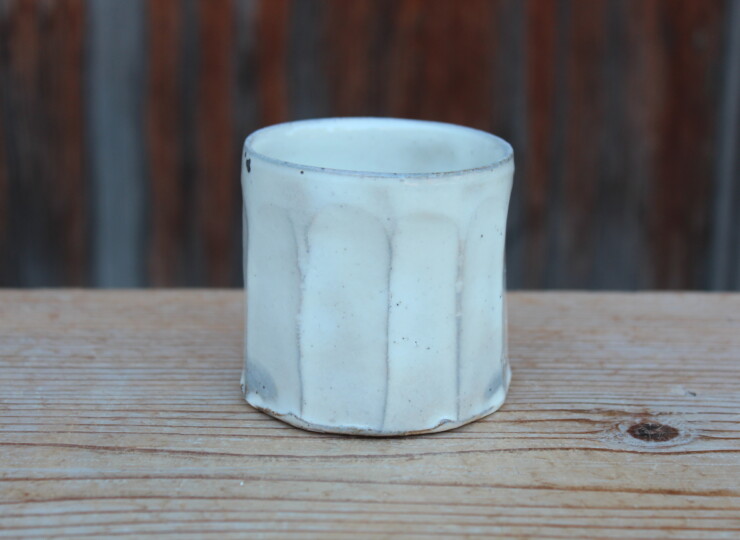 粉引面取湯呑Ｊ