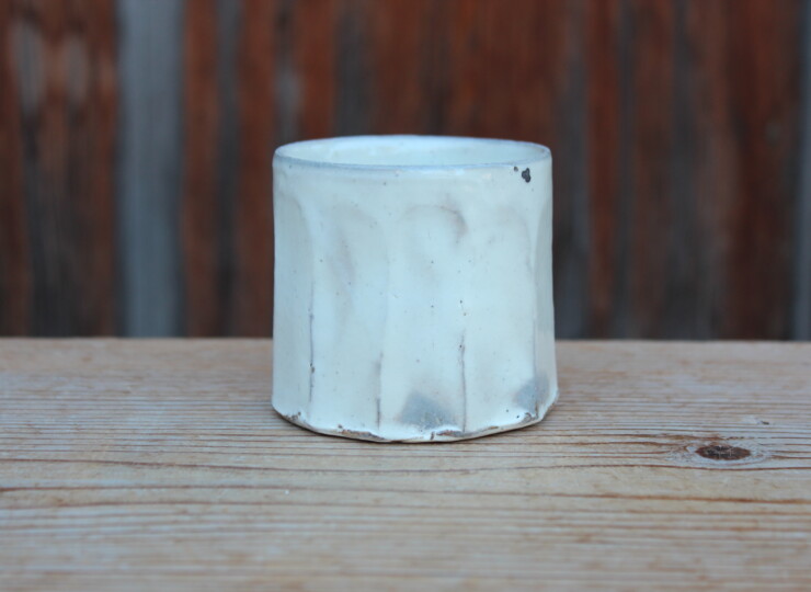 粉引面取湯呑Ｊ