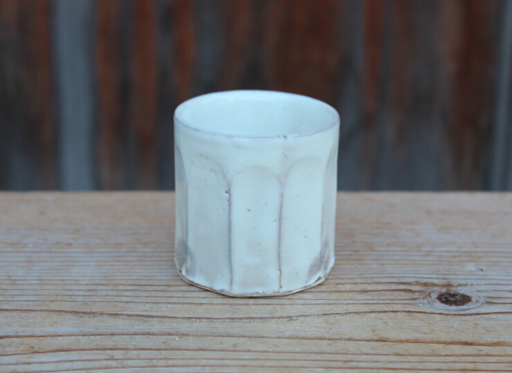 粉引面取湯呑Ｋ