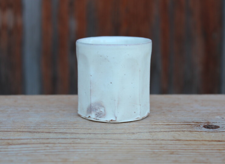 粉引面取湯呑Ｋ