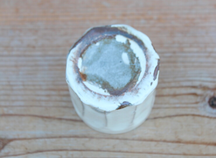 粉引面取湯呑Ｎ