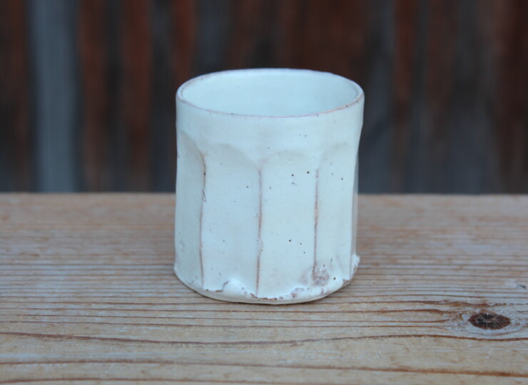 粉引面取湯呑Ｒ