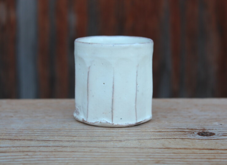 粉引面取湯呑Ｒ