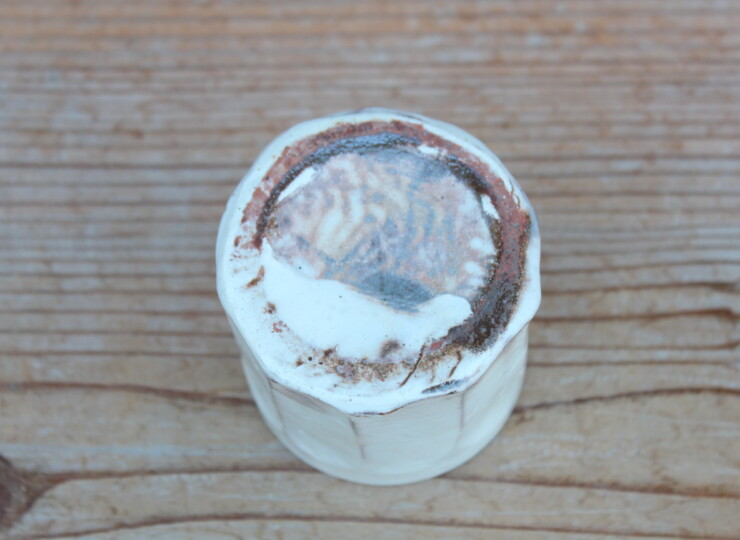 粉引面取湯呑Ｒ