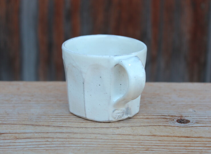 粉引面取マグカップＨ