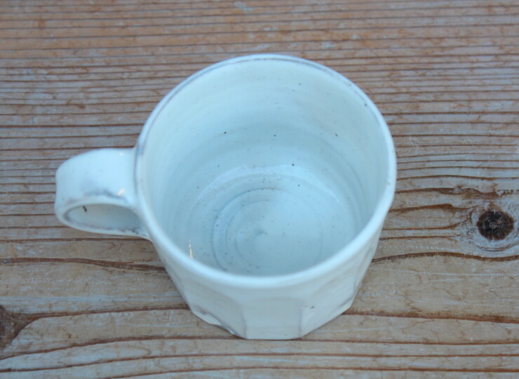 粉引面取マグカップＨ