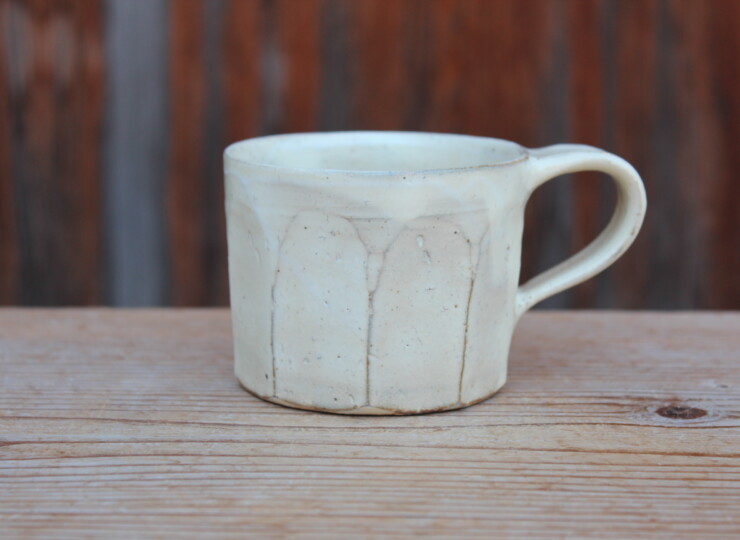 粉引面取マグカップＫ