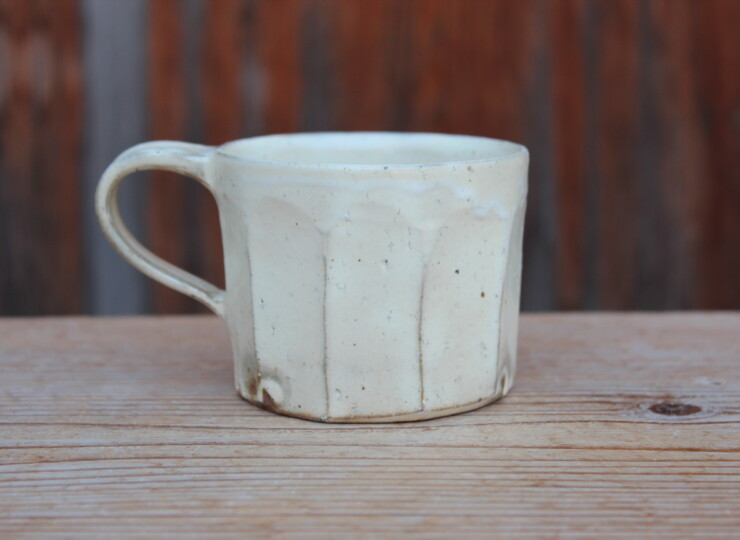 粉引面取マグカップＫ