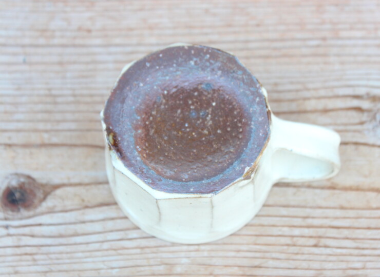 粉引面取マグカップＫ