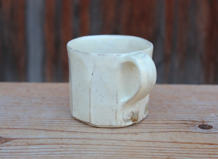 粉引面取マグカップＰ