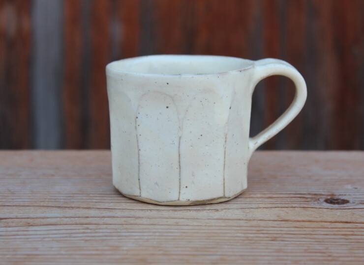 粉引面取マグカップＰ