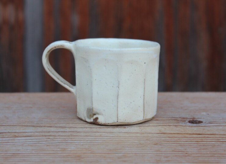 粉引面取マグカップＰ