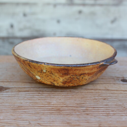 灰釉面取耳鉢Ｃ