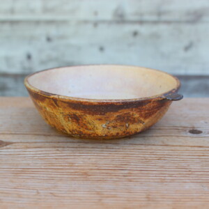 灰釉面取耳鉢Ｇ