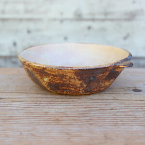 灰釉面取耳鉢Ｈ