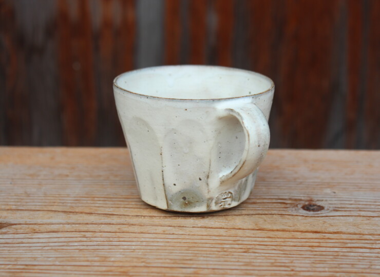 粉引面取マグカップＫ