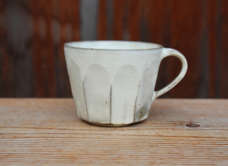 粉引面取マグカップＫ