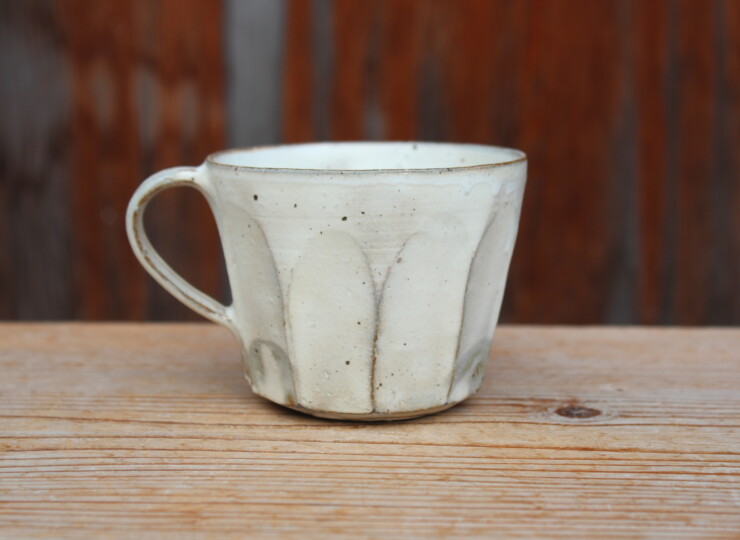 粉引面取マグカップＫ