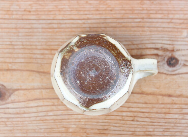 粉引面取マグカップＬ