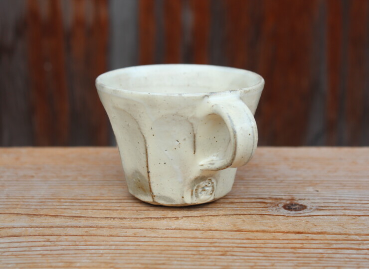 粉引面取マグカップＭ