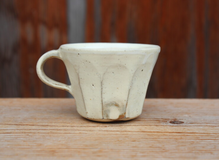 粉引面取マグカップＭ