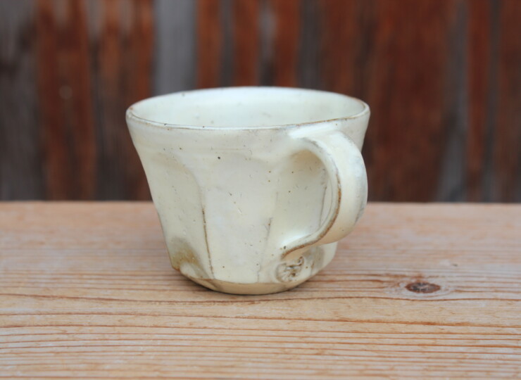 粉引面取マグカップＱ