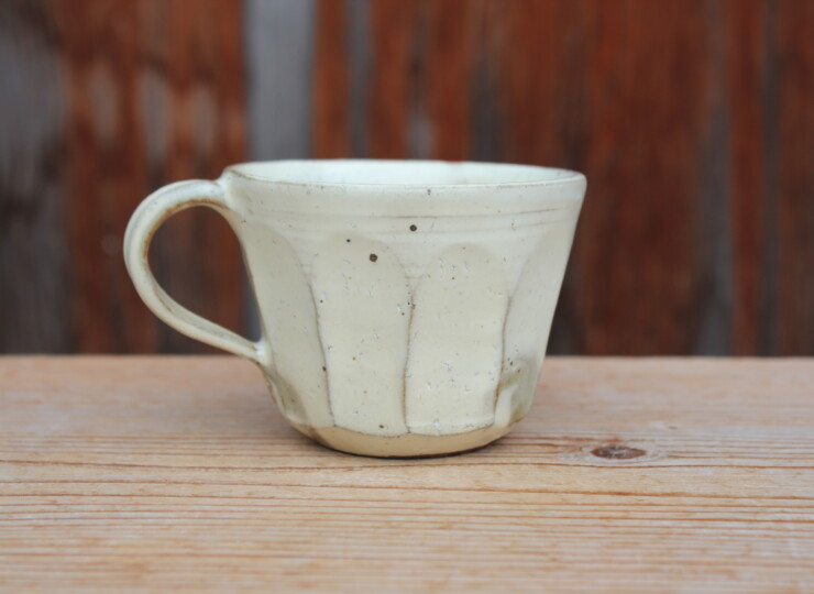 粉引面取マグカップＱ