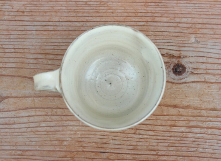 粉引面取マグカップＱ