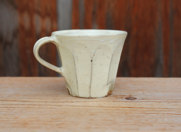 粉引面取マグカップＲ