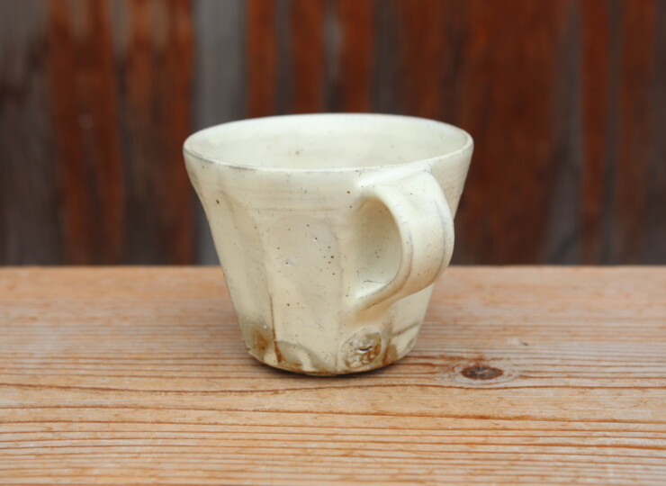 粉引面取マグカップＳ