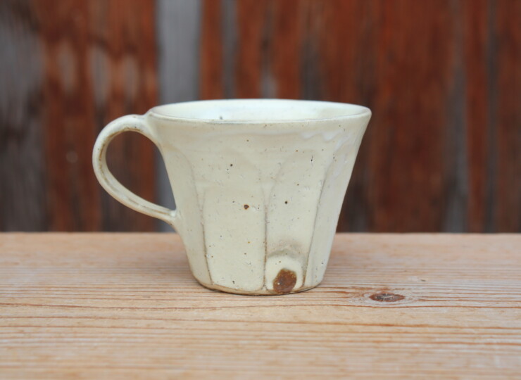 粉引面取マグカップＴ