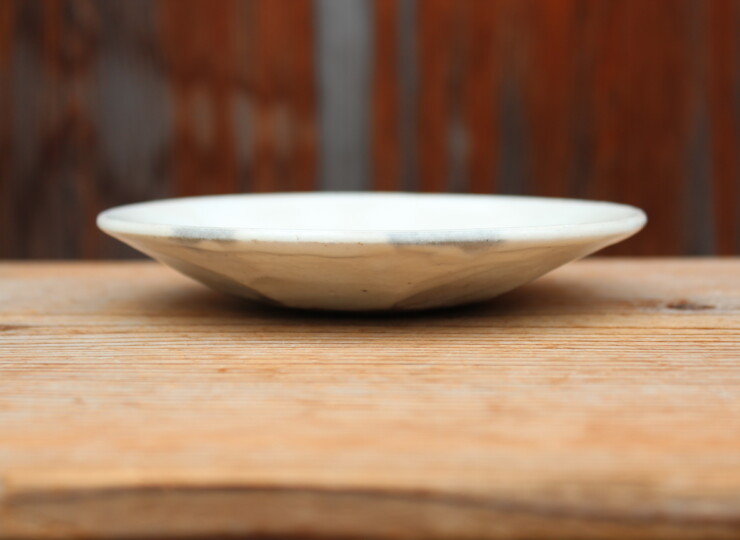 粉引面取平鉢Ｊ