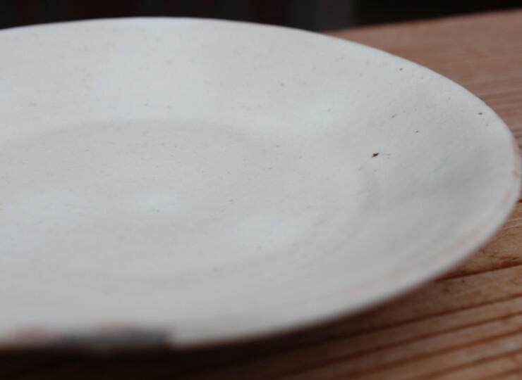 粉引面取平鉢Ｊ