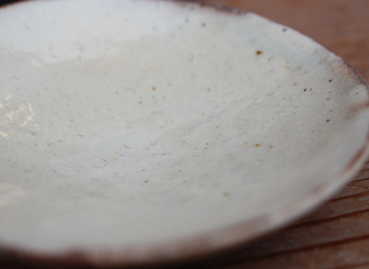 粉引石目小皿Ｄ