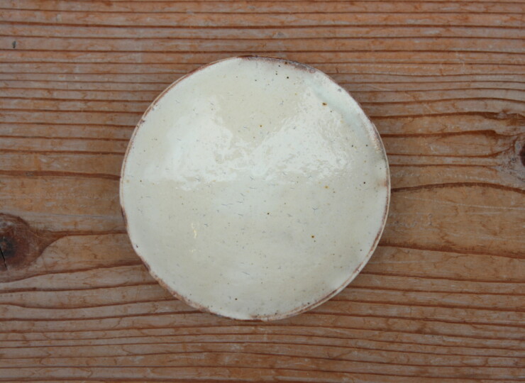 粉引石目小皿Ｄ