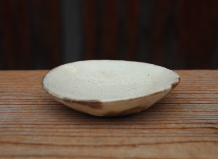 粉引石目小皿Ｅ