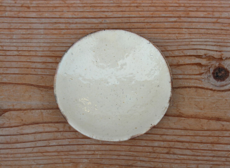 粉引石目小皿Ｅ