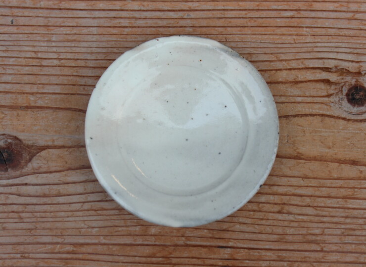 粉引面取小皿Ｈ